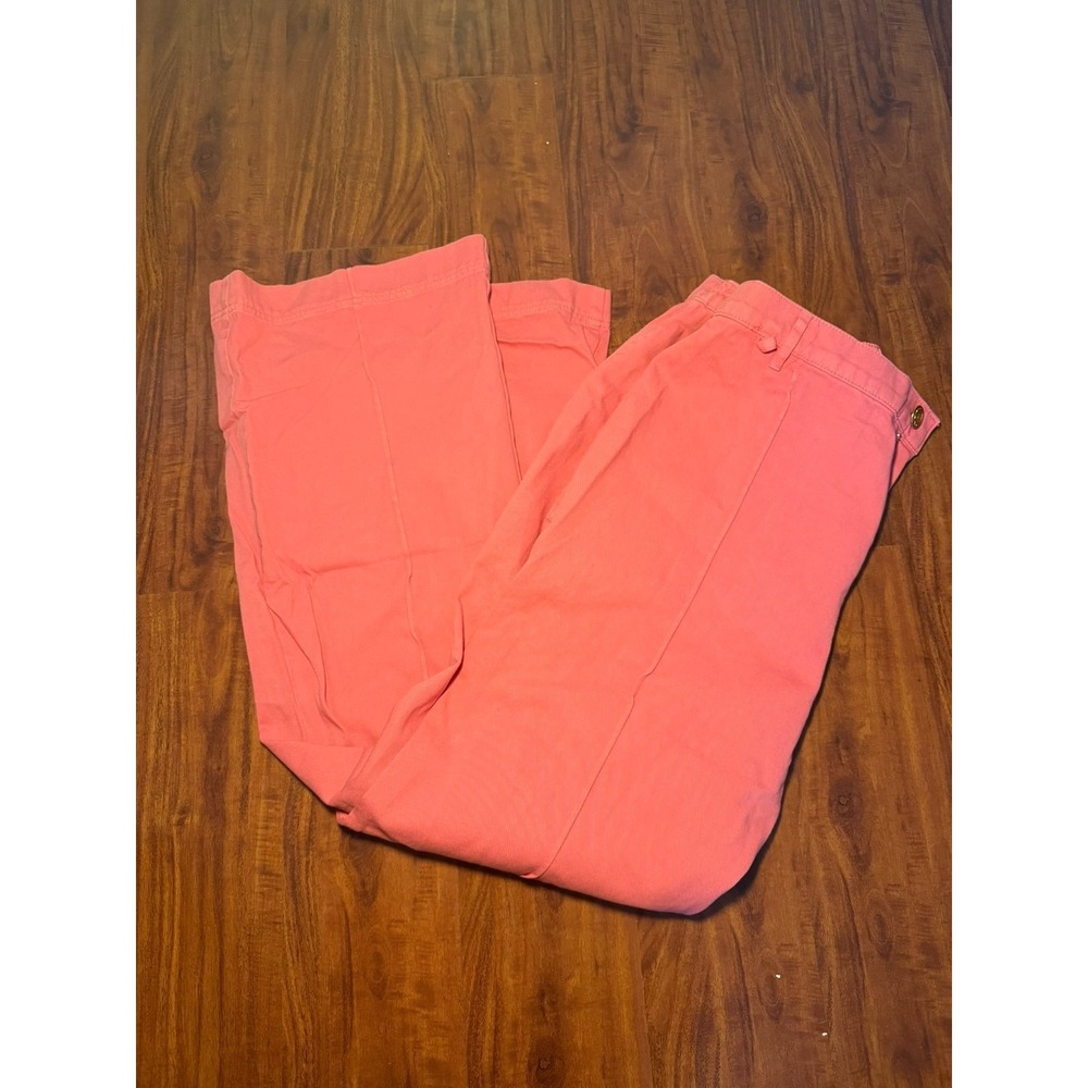 Big Bud Press Western Pants Salmon High Waisted Straight Leg Size L Made in LA